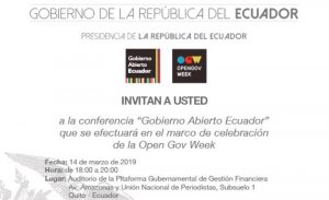 Invitación al evento- Gobierno Abierto